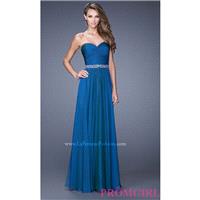 Chiffon Strapless Prom Dress by La Femme 20527 - Brand Prom Dresses|Beaded Evening Dresses|Unique Dr