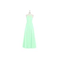 Mint_green Azazie Cherish - Chiffon Keyhole Floor Length Halter Dress - Cheap Gorgeous Bridesmaids S