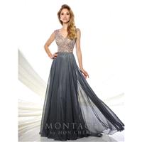 Montage by Mon Cheri 116940 Evening Dress - Montage by Mon Cheri Bateau, Illusion Social and Evening