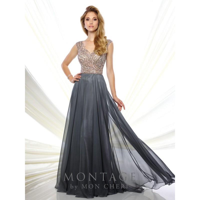 My Stuff, Montage by Mon Cheri 116940 Evening Dress - Montage by Mon Cheri Bateau, Illusion Social a