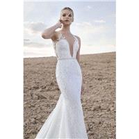 Lian Rokman 2017 Zircon Beading Sweet Fall Lace Chapel Train Sleeveless Ivory Mermaid Sweetheart Wed