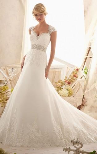 Wedding DRESSES ONLINE, Cute Floor-Length Shoulder Straps Lace Wedding Dress