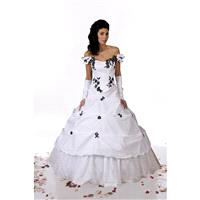 Pia Benelli, Tactile blanc et noir - Superbes robes de mariée pas cher | Robes En solde | Divers Rob