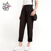 Must-have Casual Vogue High Waisted One Color Casual Trouser - Bonny YZOZO Boutique Store