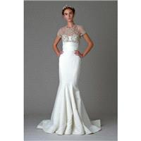 Look 14 by Marchesa - Trumpet Short sleeve Floor length Illusion Dress - 2018 Unique Wedding Shop