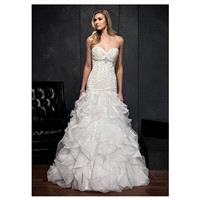 Gorgeous Organza Satin Sweetheart Neckline Natural Waistline Mermaid Wedding Dress With Lace Appliqu