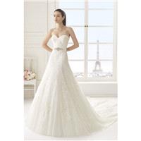Style Elena by Rosa Clar%C3%A1 Two - Chapel Length Sweetheart A-line Floor length Lace Dress - 2018
