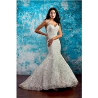 Style C8081 by Karelina Sposa Exclusive - V-neck Tulle Chapel Length Sleeveless Fit-n-flare Floor le