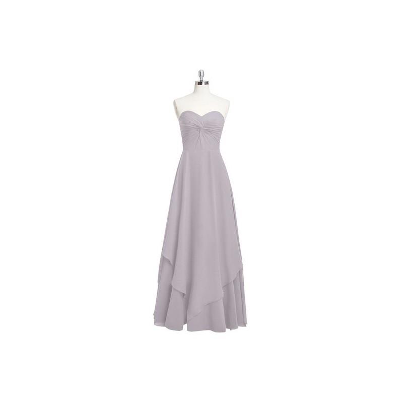 My Stuff, Dusk Azazie Ginette - Floor Length Chiffon Sweetheart Back Zip Dress - Charming Bridesmaid