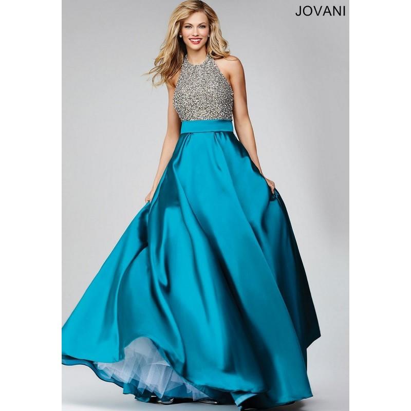 My Stuff, Jovani 29160 Prom Dress - Prom A Line Halter Jovani Long Dress - 2017 New Wedding Dresses