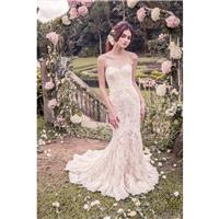 Snow by Annasul Y. 2017 sa3245b Sweetheart Mermaid Sleeveless Chapel Train Sweet Champagne Lace Appl