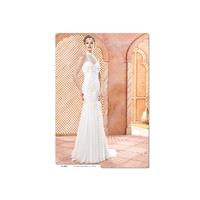 Vestido de novia de Valerio Luna Modelo VL5933 - 2017 Recta Palabra de honor Vestido - Tienda nupcia