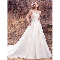 Maggie Sottero Fall/Winter 2017 Dylan Chapel Train Ivory Sweet Sleeveless Aline Strapless with Sash