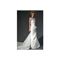 Douglas Hannant FW12 Dress 9 - Douglas Hannant Fit and Flare Fall 2012 Full Length High-Neck White -