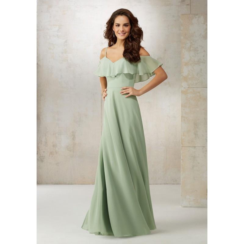 My Stuff, Morilee Bridesmaids 21509 Off the Shoulder Chiffon Bridesmaids Dress - Crazy Sale Bridal D