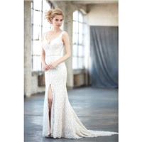 Madison James Style MJ303 by Madison James - Taupe  Ivory  White  Champagne Lace Illusion back Floor