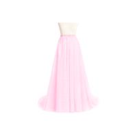Candy_pink Azazie Margot - Floor Length Tulle And Charmeuse Dress - Charming Bridesmaids Store