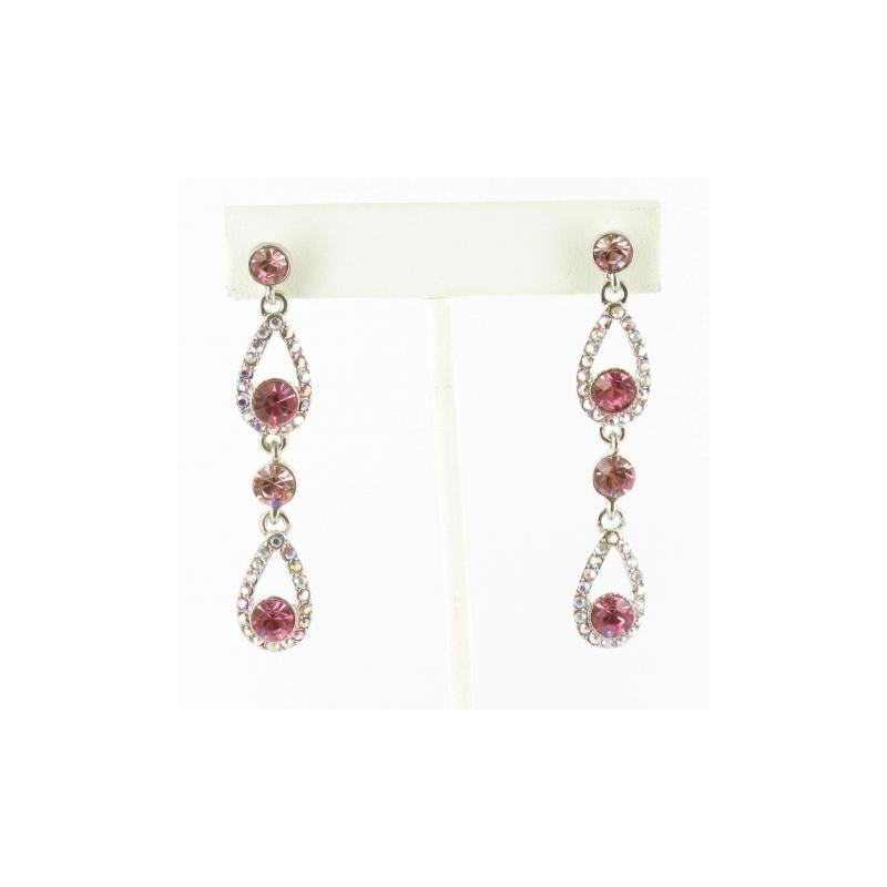 My Stuff, Helens Heart Earrings JE-X004323-S-Pink Helen's Heart Earrings - Rich Your Wedding Day