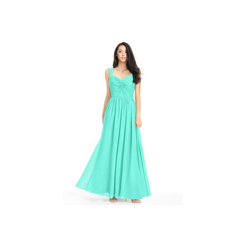 My Stuff, Spa Azazie Amya - Floor Length Scoop Chiffon Sweetheart Dress - Charming Bridesmaids Store