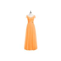 Tangerine Azazie Maureen - Sweetheart Tulle And Charmeuse Back Zip Floor Length Dress - Cheap Gorgeo
