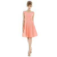 Alfred Sung D686 Quick Delivery Bridesmaid Dress - Alfred Sung A Line Peau De Soie Scoop Bridesmaids