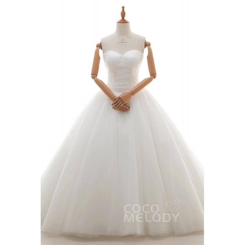 My Stuff, Latest Princess Sweetheart Natural Court Train Tulle and Lace Ivory Sleeveless Lace Up-Cor