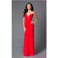 Long Sweetheart Open Back Chiffon Prom Dress LF-AV-0635 by Abbie Vonn - Brand Prom Dresses|Beaded Ev