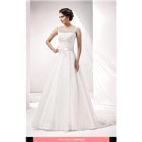 Agnes Fashion Group - 15064 Love Collection Floor Length Boat A-line Sleeveless Long - Formal Brides