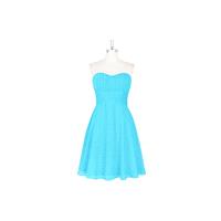 Pool Azazie Aryana - Chiffon Sweetheart Knee Length Back Zip Dress - Charming Bridesmaids Store