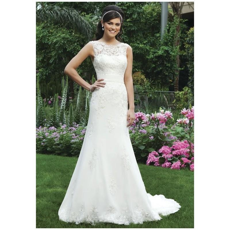 My Stuff, Sincerity Bridal 3730 - Mermaid Illusion Floor Chapel Tulle Ivory - Formal Bridesmaid Dres