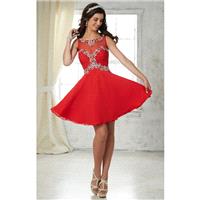 Lemon Ice Damas 52404 - Sleeveless Short Chiffon Corset Back Open Back Dress - Customize Your Prom D