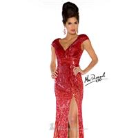 Sequined Long Gown by Mac Duggal Couture 85202D - Bonny Evening Dresses Online