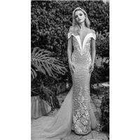 Dany Mizrachi Spring/Summer 2018 DM10/18 S/S Champagne Spaghetti Straps Sheath Chapel Train Elegant