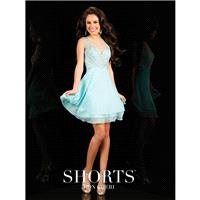 Shorts by Mon Cheri MCS11615 Sheer Beaded Prom Dress - Brand Prom Dresses|Beaded Evening Dresses|Cha