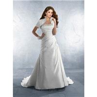 Alfred Angelo Bridal - Style 2180 Zipper Back No Jacket - Elegant Wedding Dresses|Charming Gowns 201