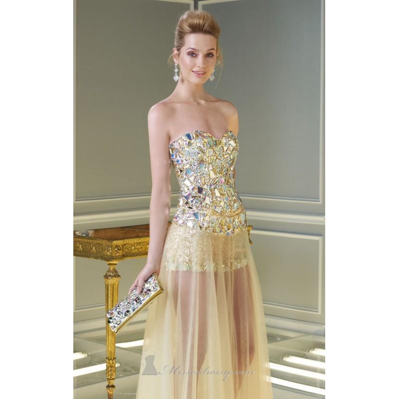 My Stuff, Strapless Tulle Dresses by Alyce Claudine Collection 2334 - Bonny Evening Dresses Online