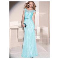 Chic Tulle Bateau Neckline Floor-length A-line Mother Of The Bride Dress - overpinks.com