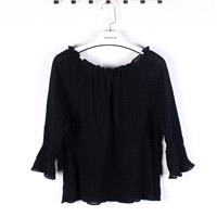 Must-have Batwing Sleeves Bateau Blouse - Discount Fashion in beenono