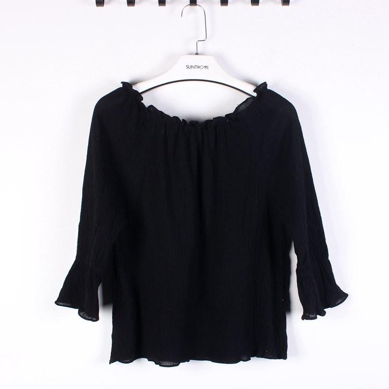 My Stuff, Must-have Batwing Sleeves Bateau Blouse - Discount Fashion in beenono