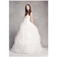 White by Vera Wang White by Vera Wang Style VW351339 - Ball Gown Sweetheart Natural Floor Tulle - Fo