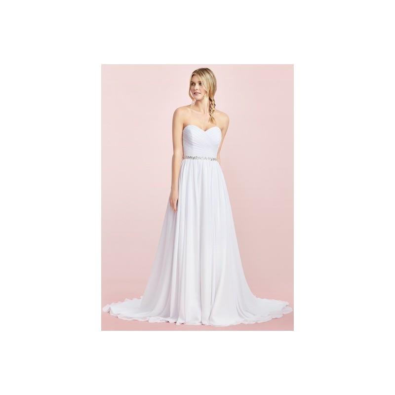 My Stuff, White Azazie Effie BG - Sweetheart Back Zip Chiffon Court Train Dress - Simple Bridesmaid