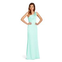 Gorgeous Chiffon One Shoulder Neckline Natural Waistline Floor-length Sheath Bridesmaid Dress - over