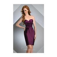 Eggplant Satin Sheath Dress by Bari Jay - Color Your Classy Wardrobe