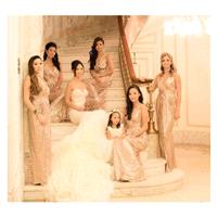 Custom Glittering Gold, Rose Gold or Silver Bridesmaid or Mother of the Bride Dress Long - Badgley M