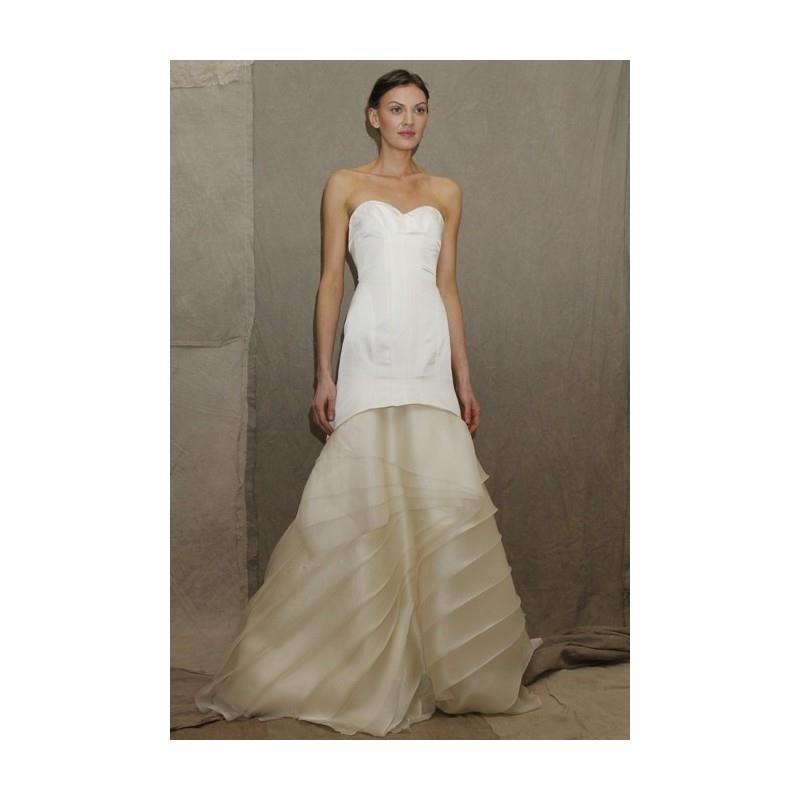 My Stuff, Lela Rose - Spring 2013 - Strapless Satin A-Line Wedding Dress with Sweetheart Neckline -