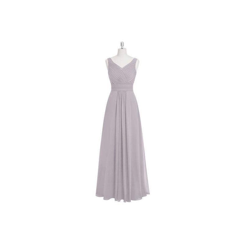 My Stuff, Dusk Azazie Pierrette - V Neck Floor Length Chiffon V Back Dress - Charming Bridesmaids St