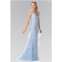 Elizabeth K - Illusion Bateau Neckline Lace Evening Gown GL2258 - Designer Party Dress & Formal Gown