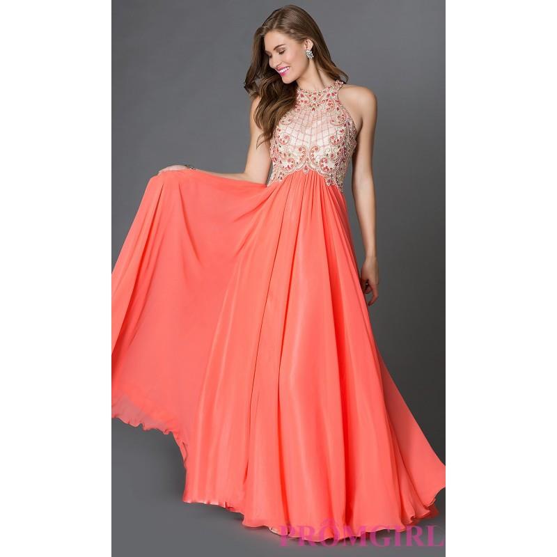My Stuff, Sleeveless Floor Length Prom Dress with Bead Detailing - Brand Prom Dresses|Beaded Evening