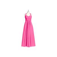 Azalea Azazie Savannah - Chiffon Floor Length Halter Bow/Tie Back Dress - Simple Bridesmaid Dresses