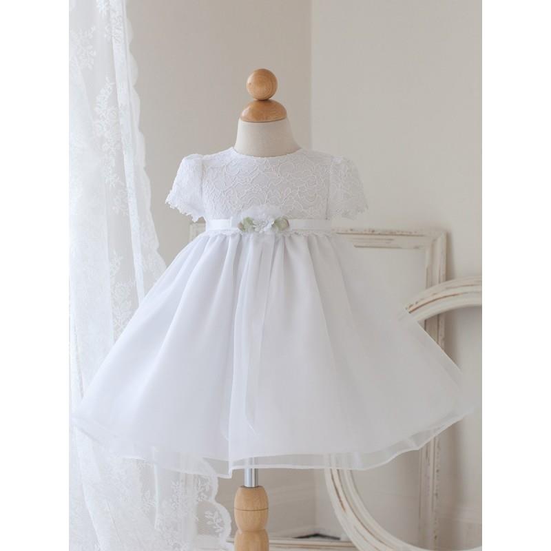 My Stuff, White Cap Sleeve Dress w/ Lace Bodice Style: DB810 - Charming Wedding Party Dresses|Unique